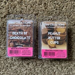 EBM Creations "Peanut Butter Cups & Death by Chocolate" Wax Melts